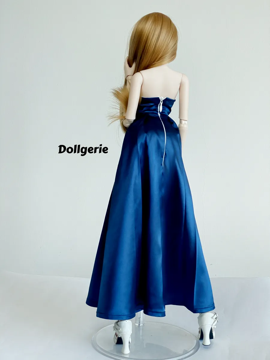 Royal Blue Semi-Sweetheart A-line Gown for SmartDoll and DD (fits S, M, L bust)