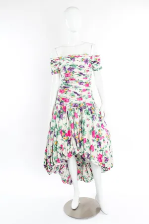 Ruched Bardot Bubble Dress