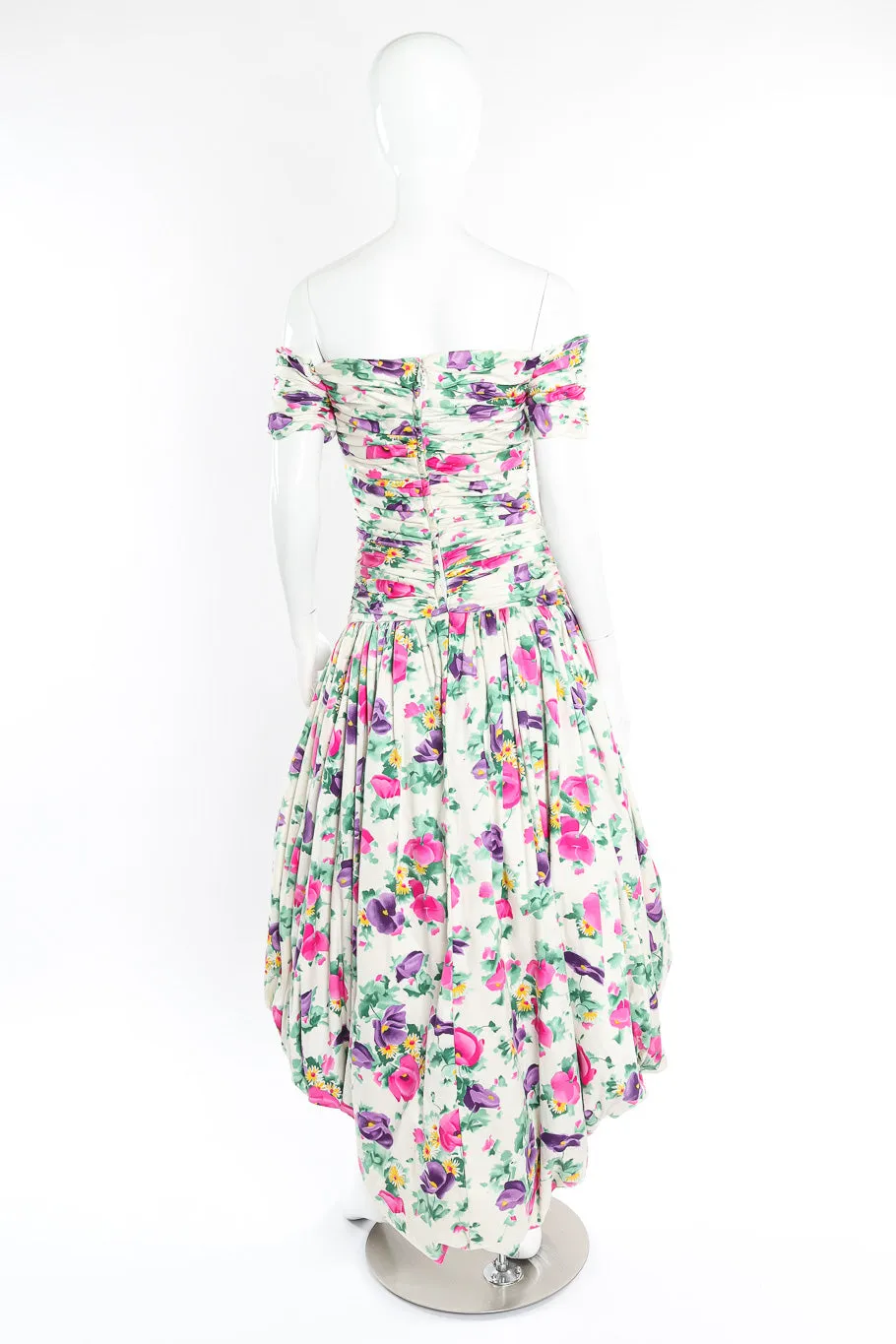 Ruched Bardot Bubble Dress