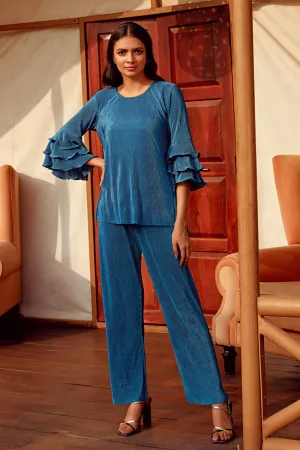 Ruffle Duffle Pleated Co-Ord Set