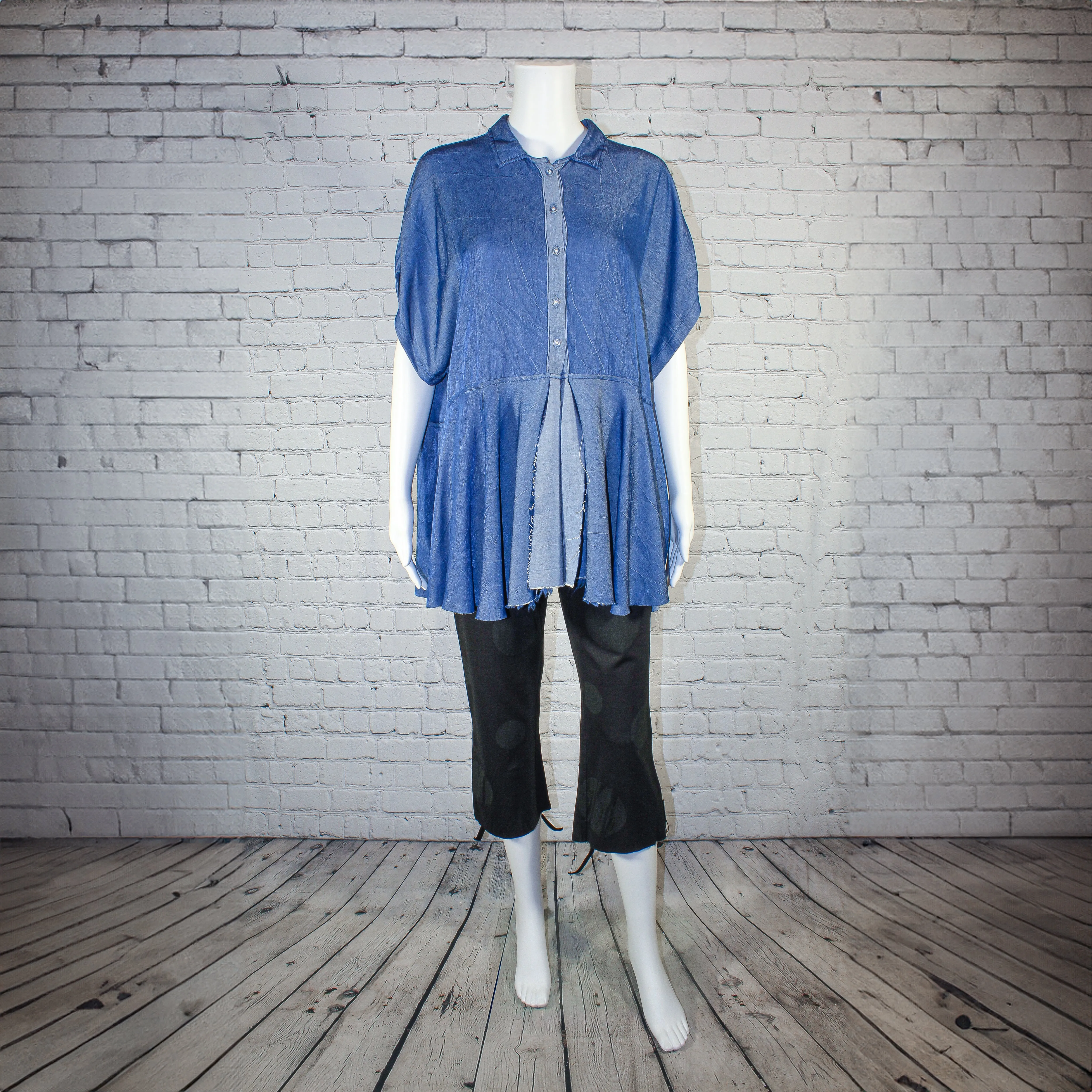 SALE! Pep Top in Denim by Paper Temples