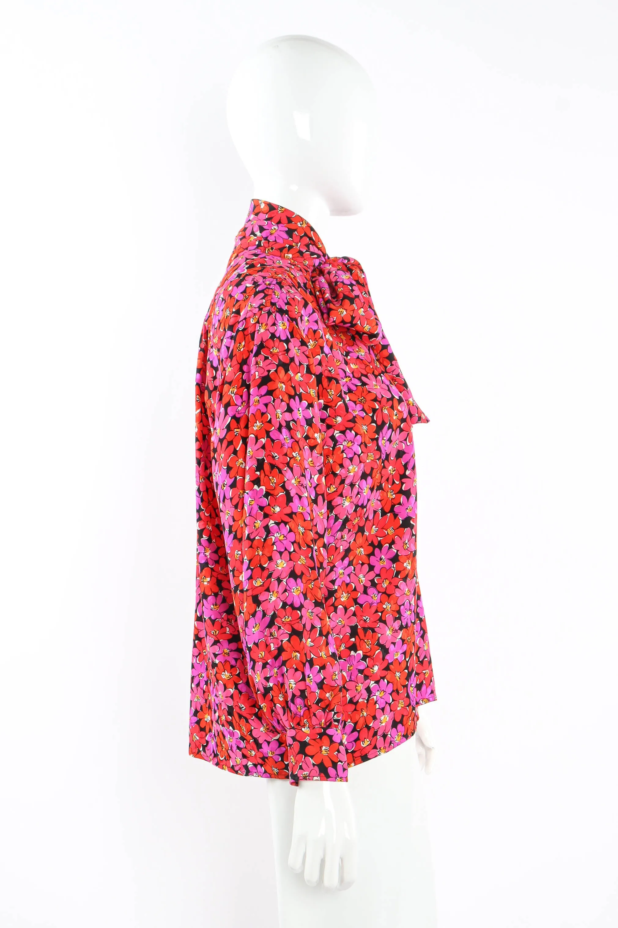 Scribble Floral Print Blouse