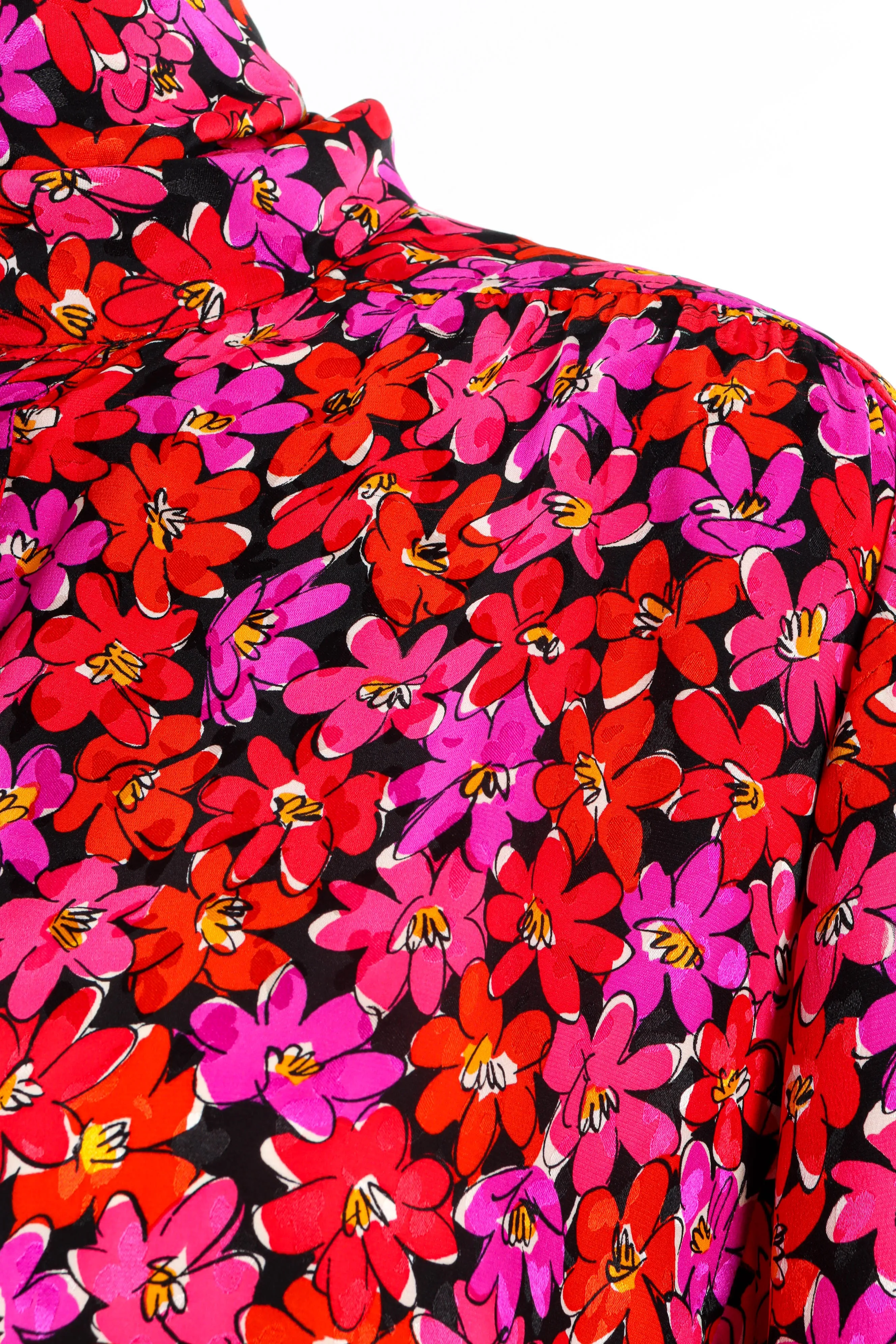 Scribble Floral Print Blouse