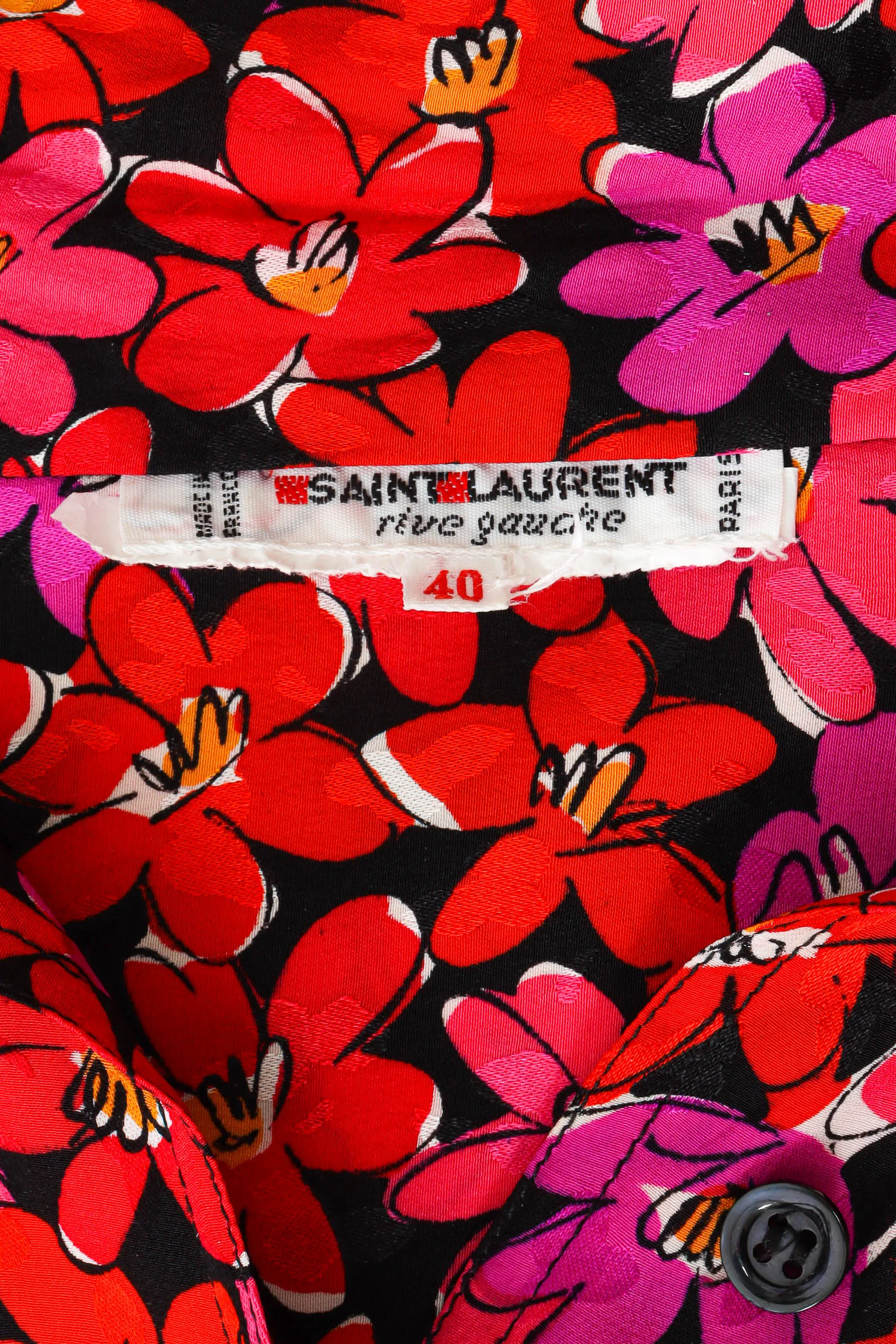 Scribble Floral Print Blouse