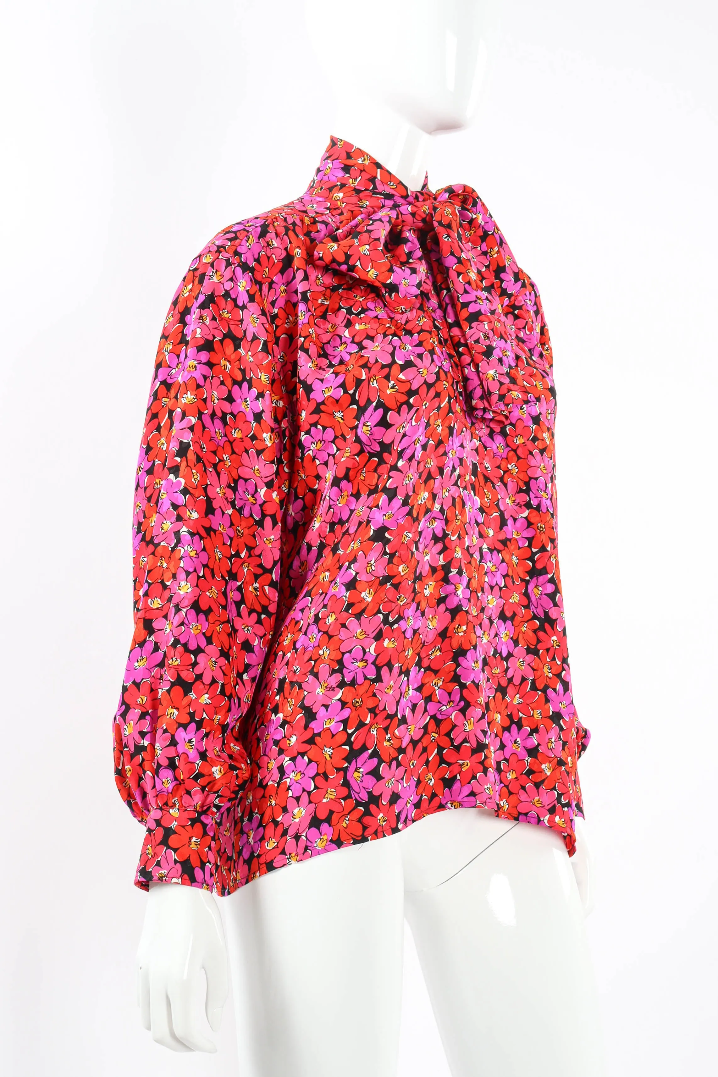 Scribble Floral Print Blouse