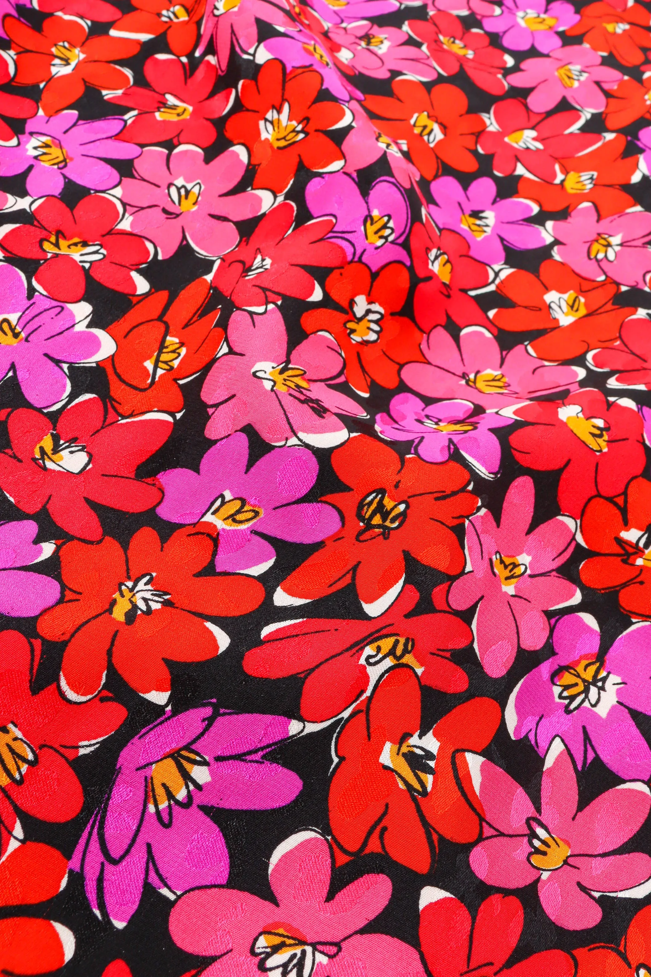 Scribble Floral Print Blouse