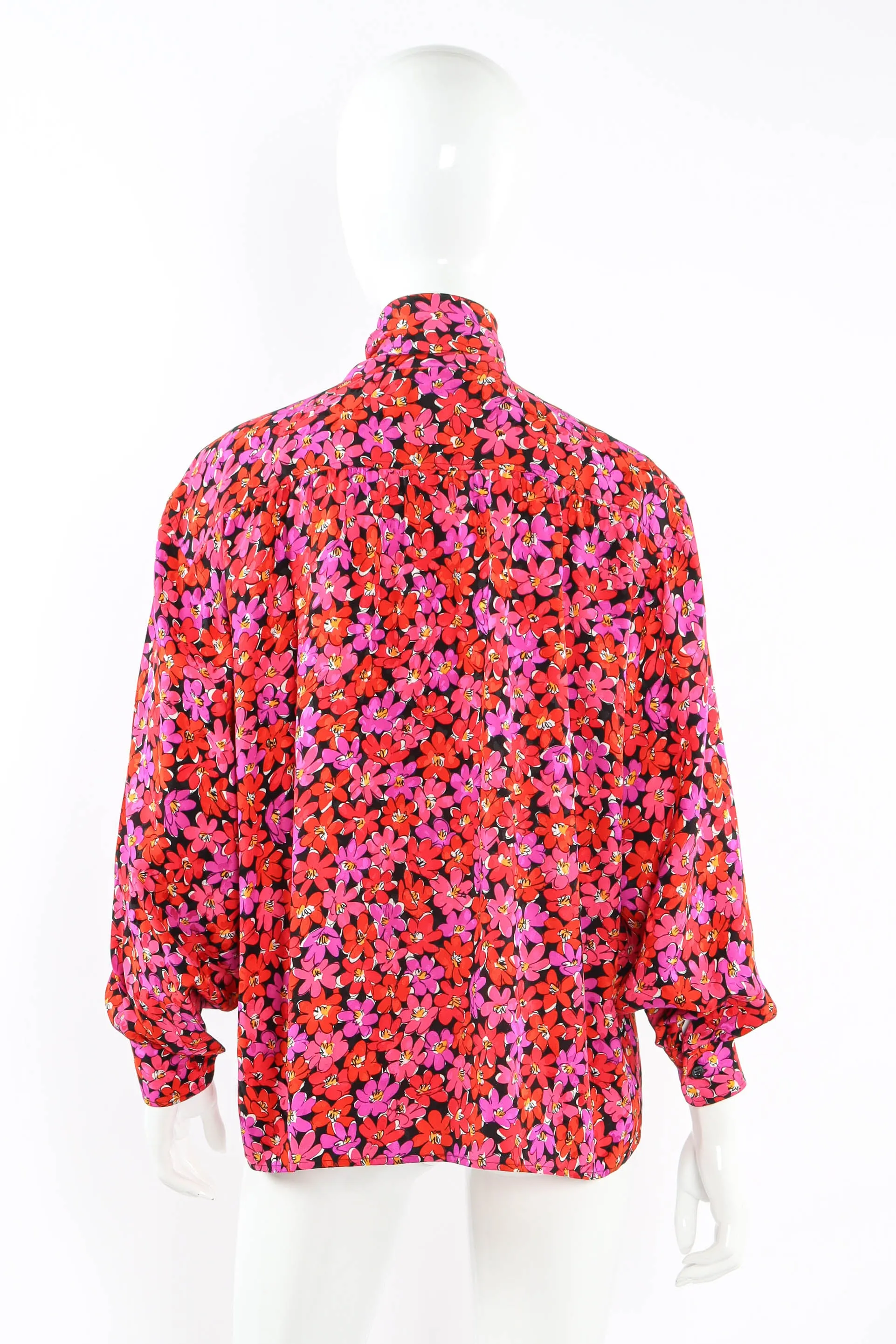 Scribble Floral Print Blouse