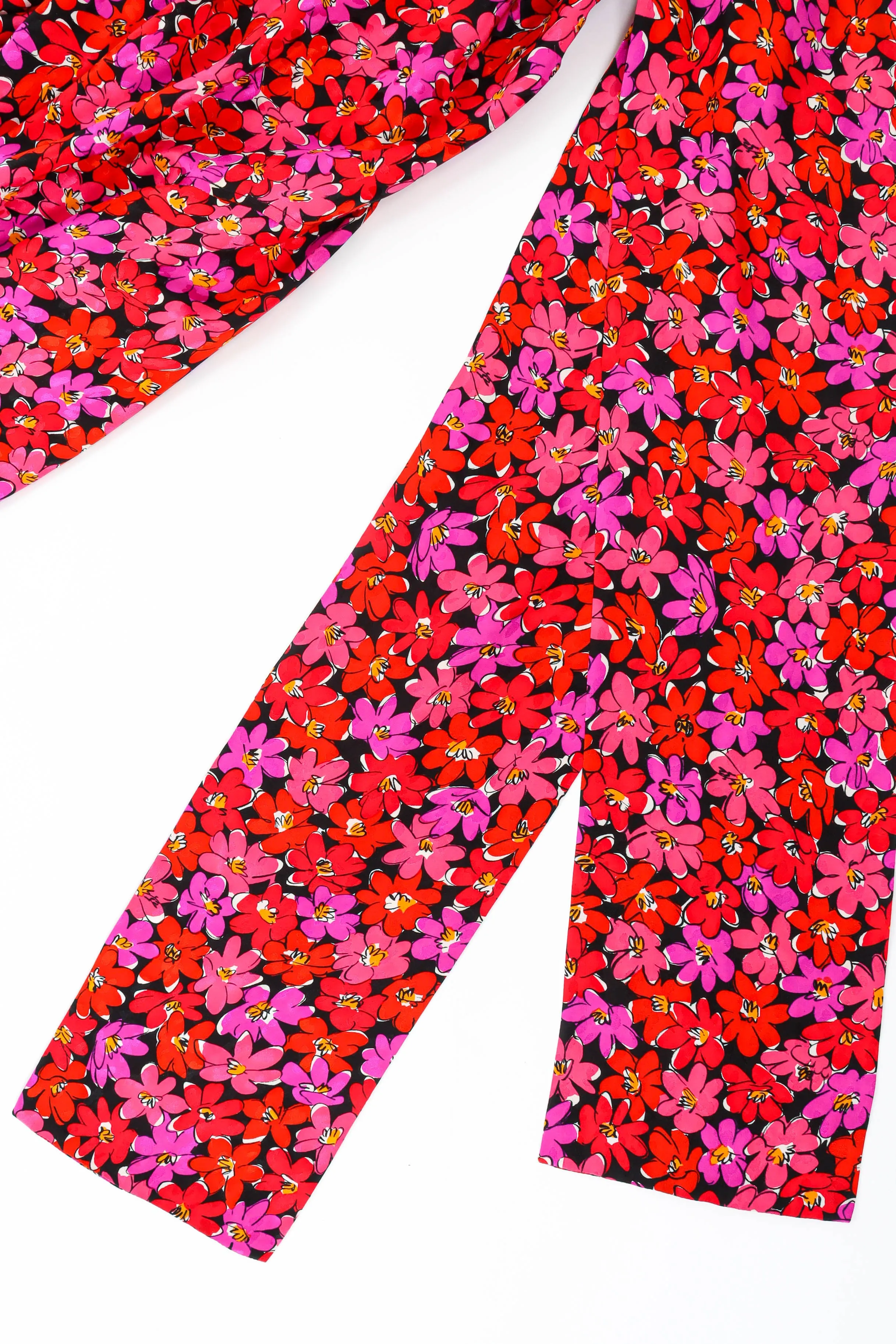 Scribble Floral Print Blouse