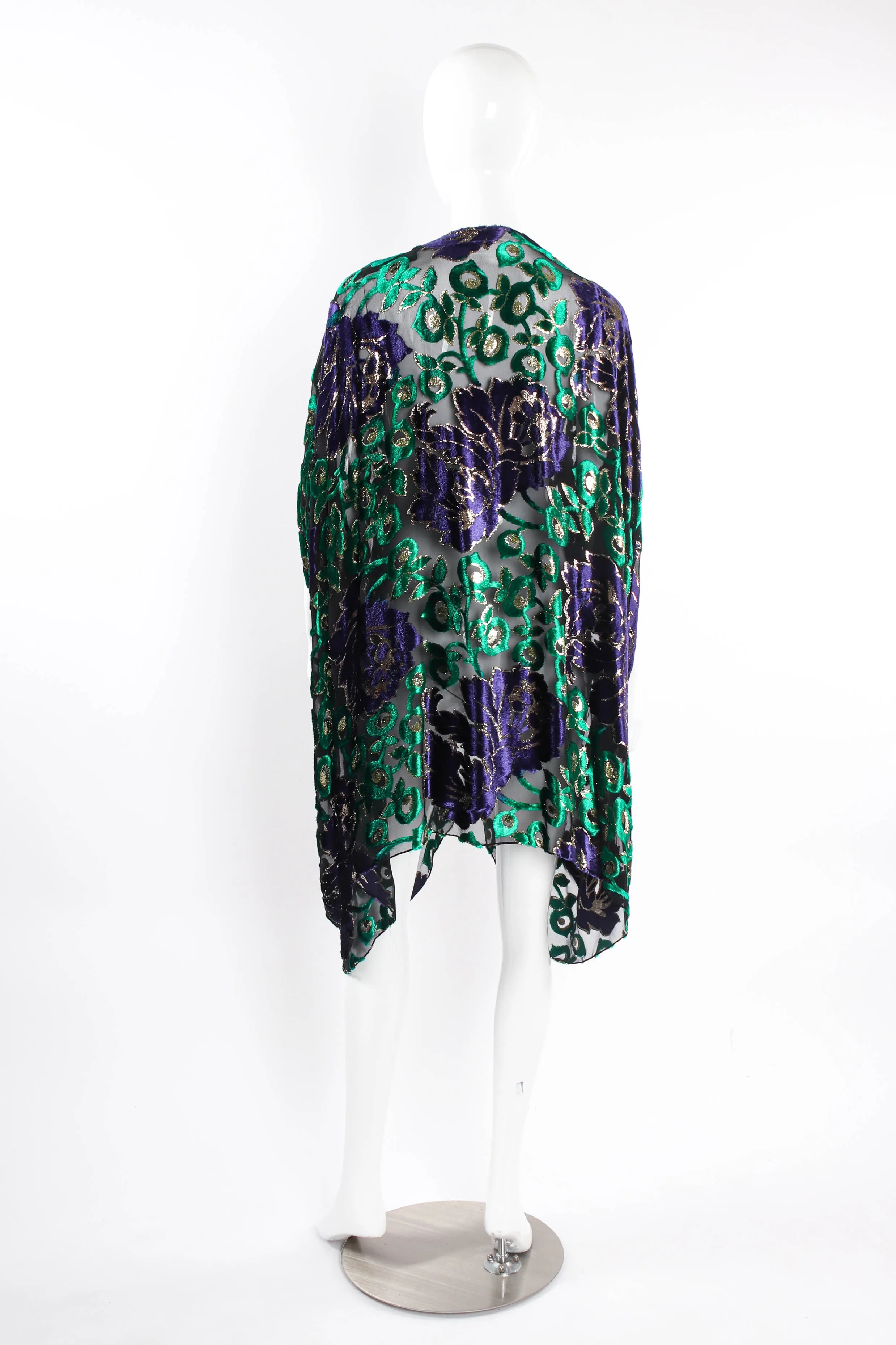 Sheer Floral Duster & Skirt Set
