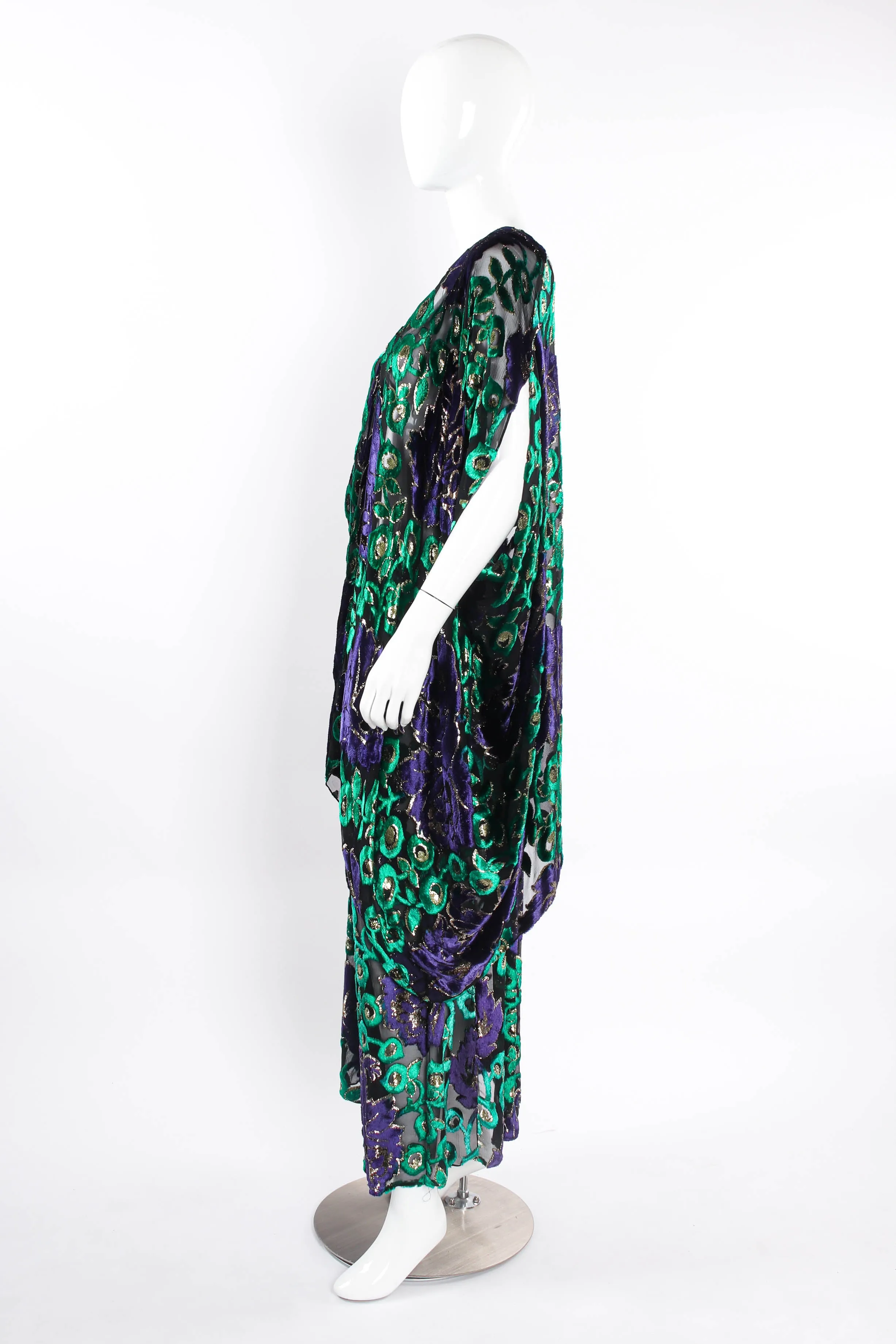 Sheer Floral Duster & Skirt Set