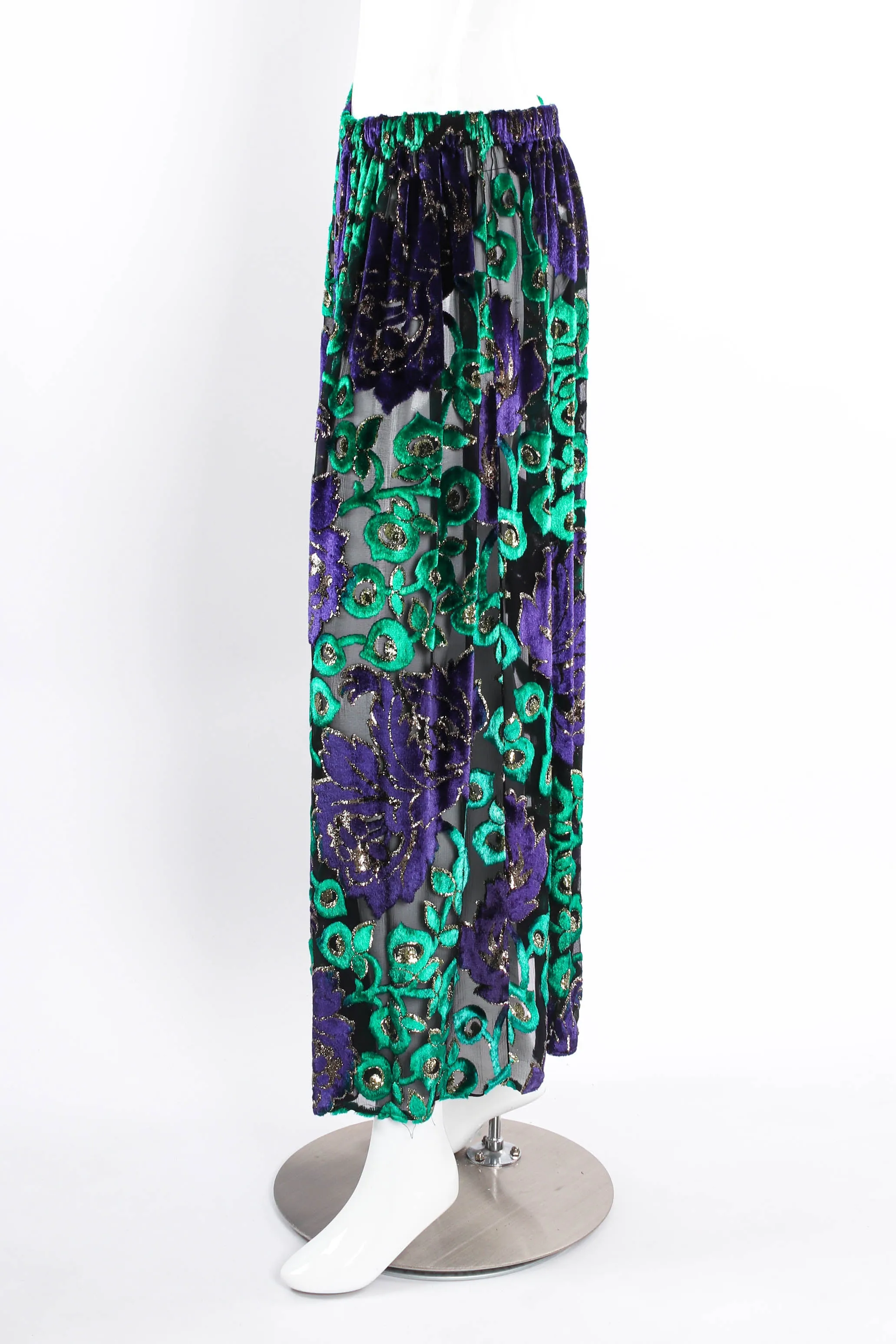 Sheer Floral Duster & Skirt Set