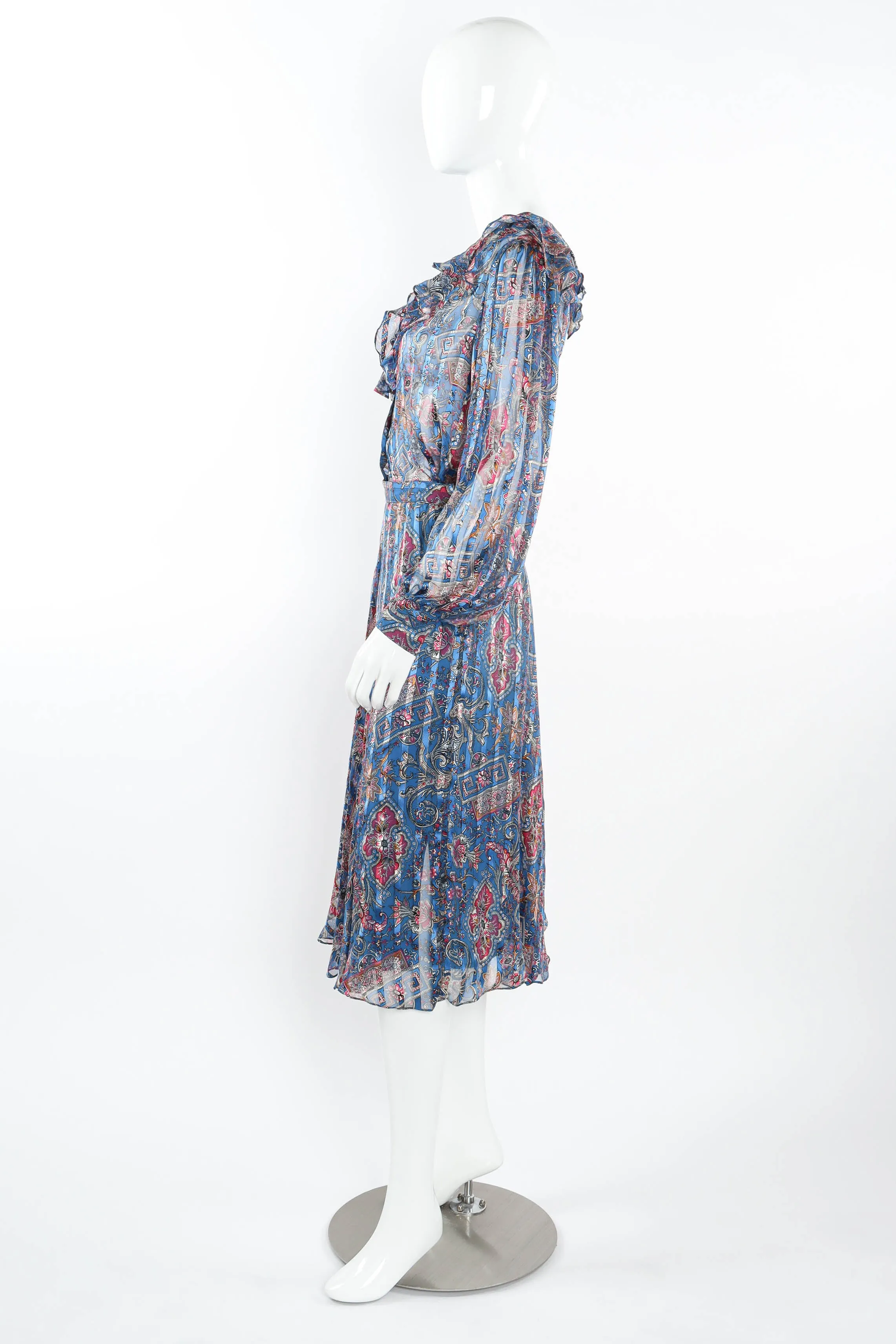 Sheer Paisley Top & Skirt Set