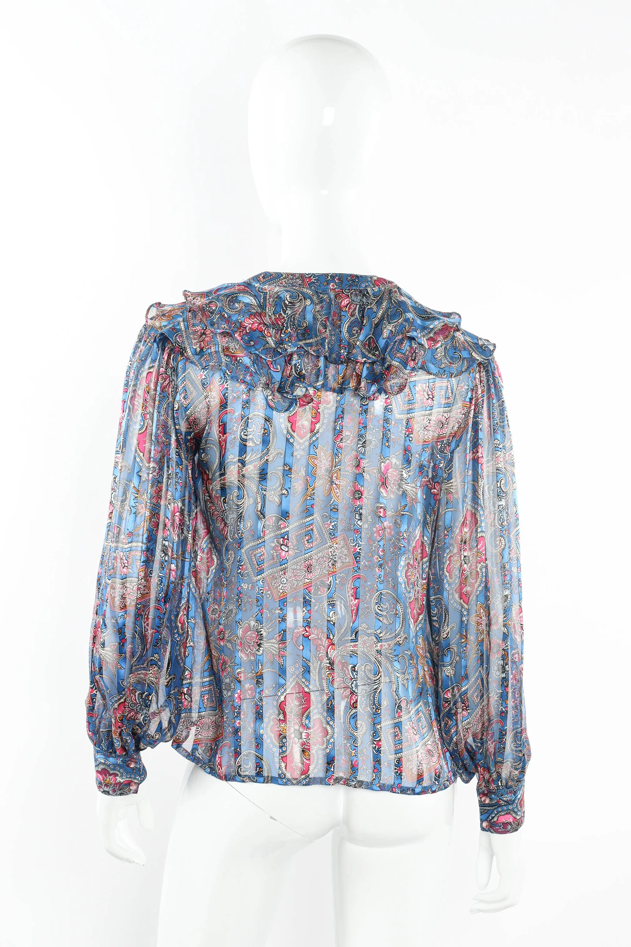Sheer Paisley Top & Skirt Set