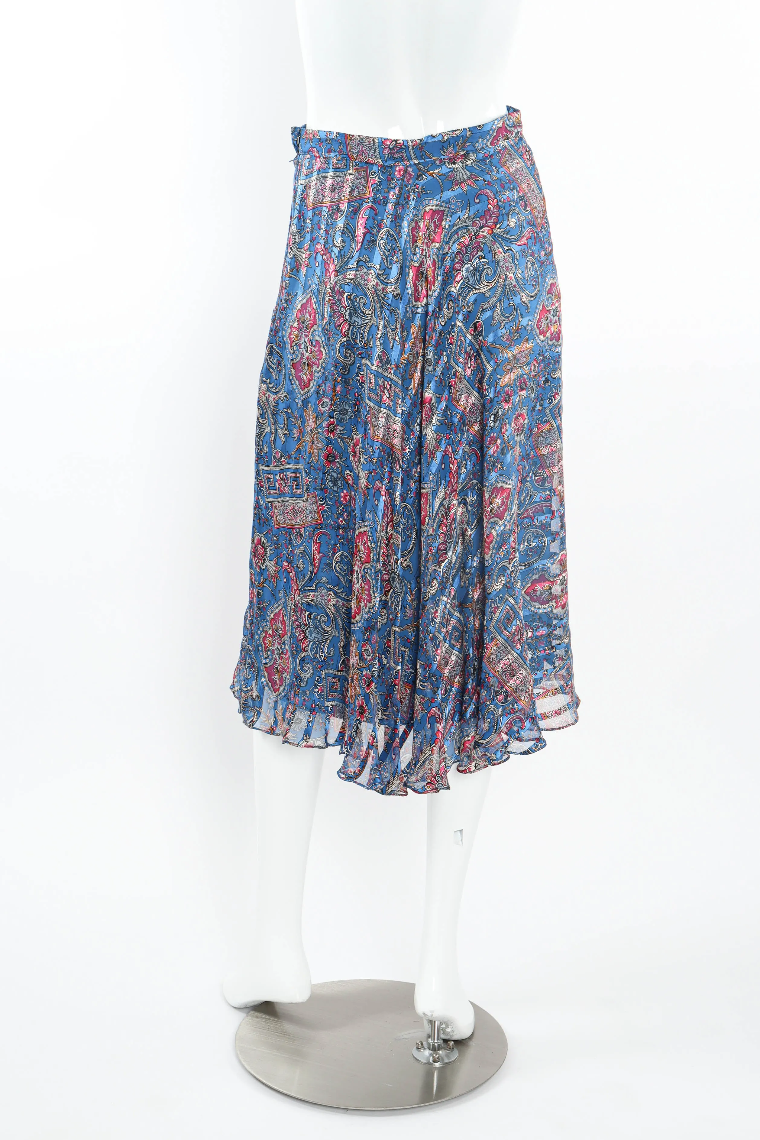 Sheer Paisley Top & Skirt Set