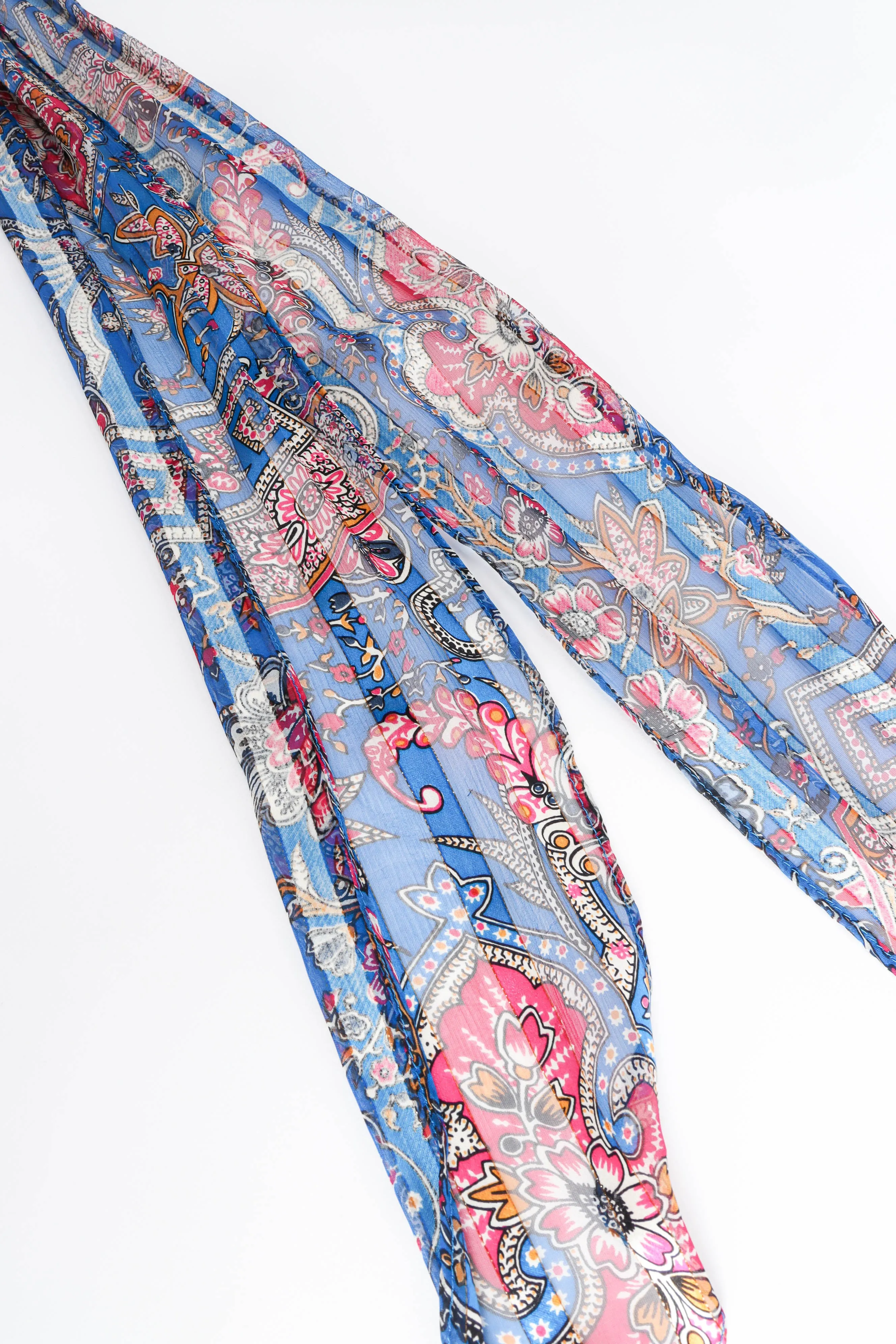 Sheer Paisley Top & Skirt Set
