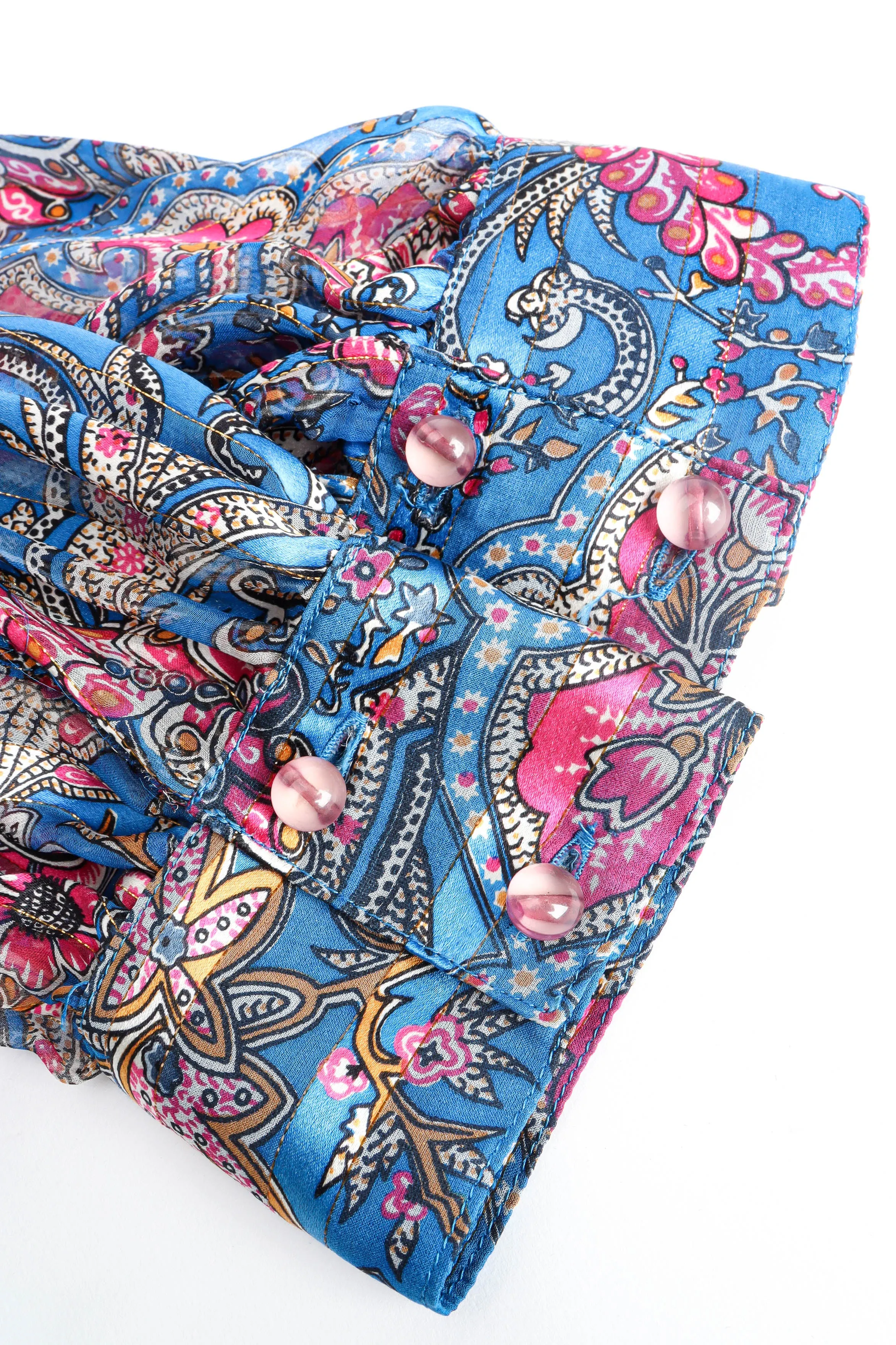 Sheer Paisley Top & Skirt Set