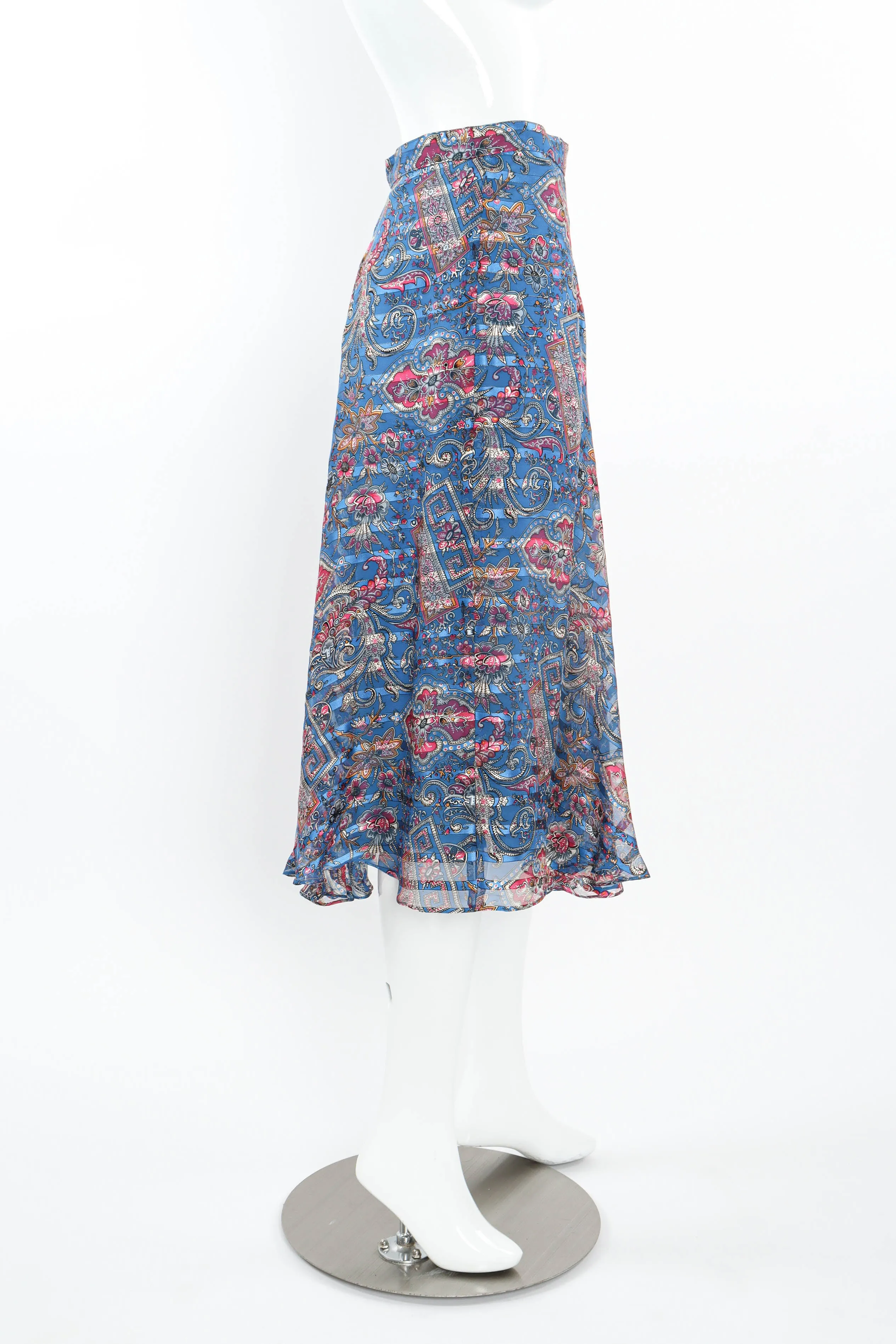 Sheer Paisley Top & Skirt Set