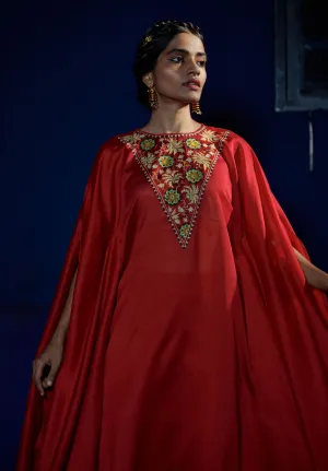 Shikha Mehta Musk Aqua Aafri Top Set Silk Chanderi Blue The Other Me Sm-Aw-08
