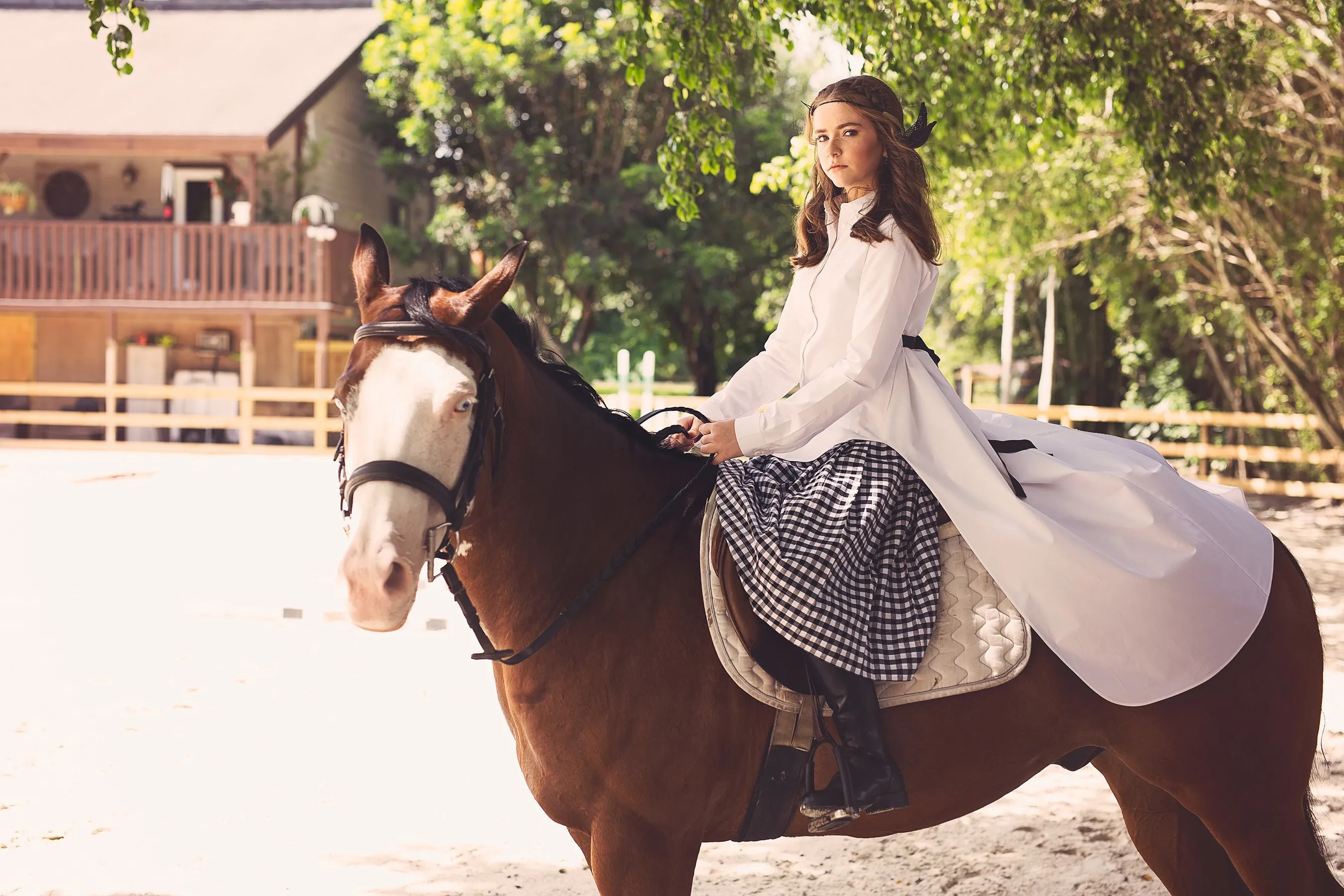 SHIRE - Gingham Check Poplin