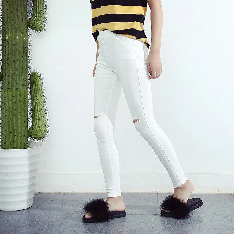 Shredded Pencil Pants