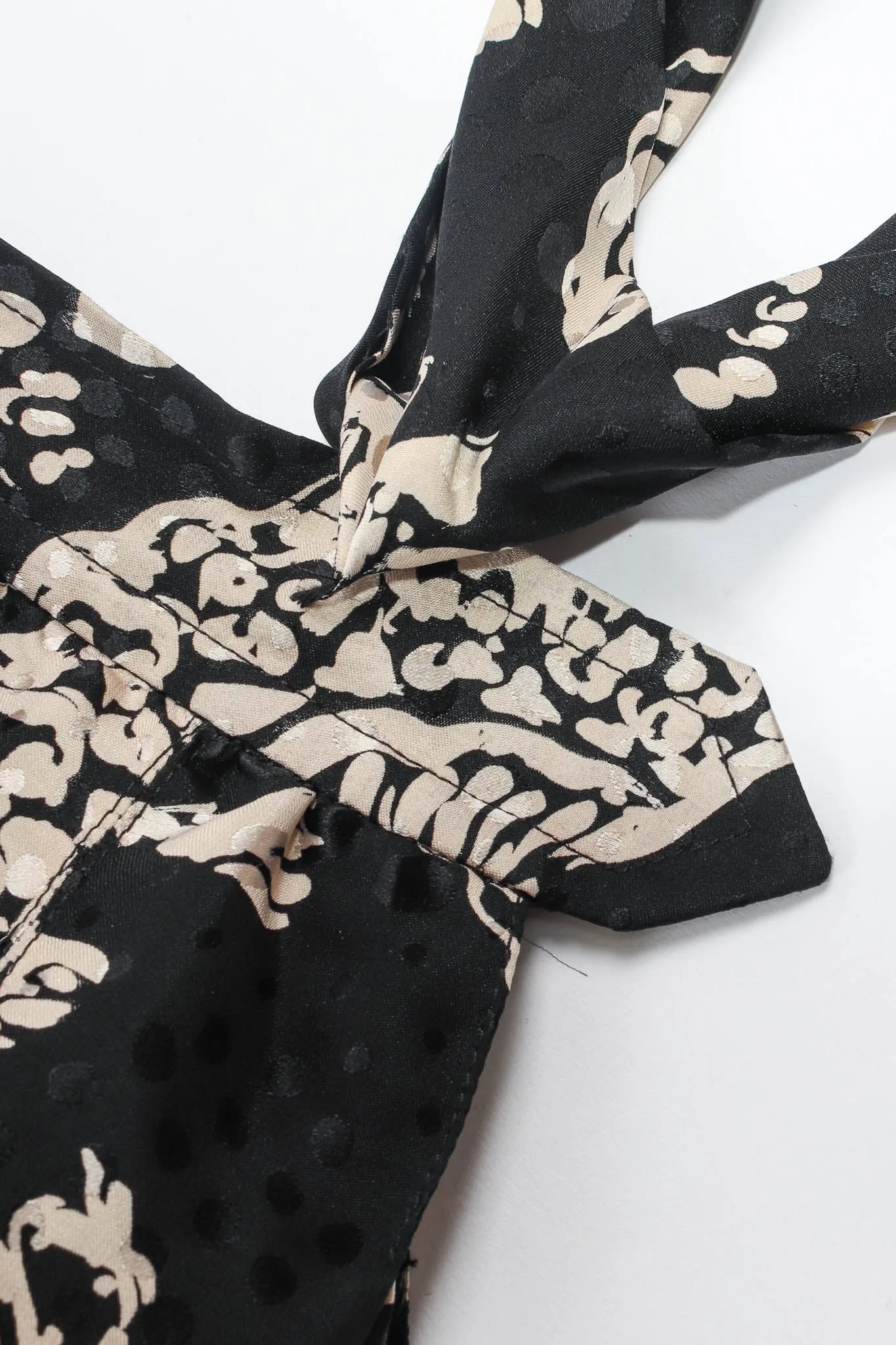 Silk Fan Print Top & Skirt Set