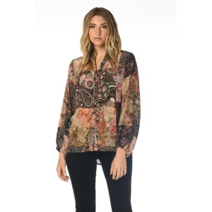 Silk Melany Beige Top