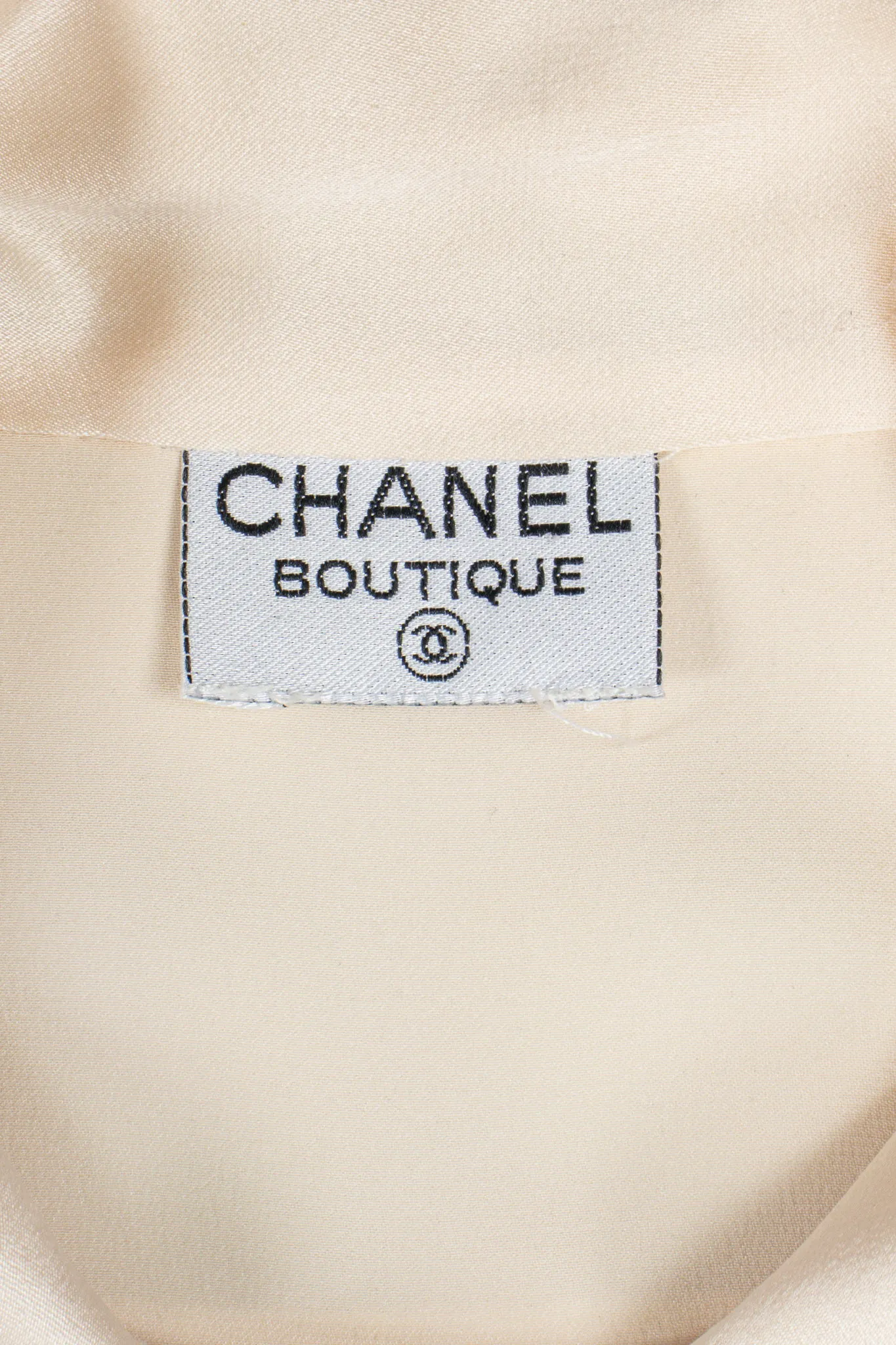 Silk Panel Tuck Bow Blouse