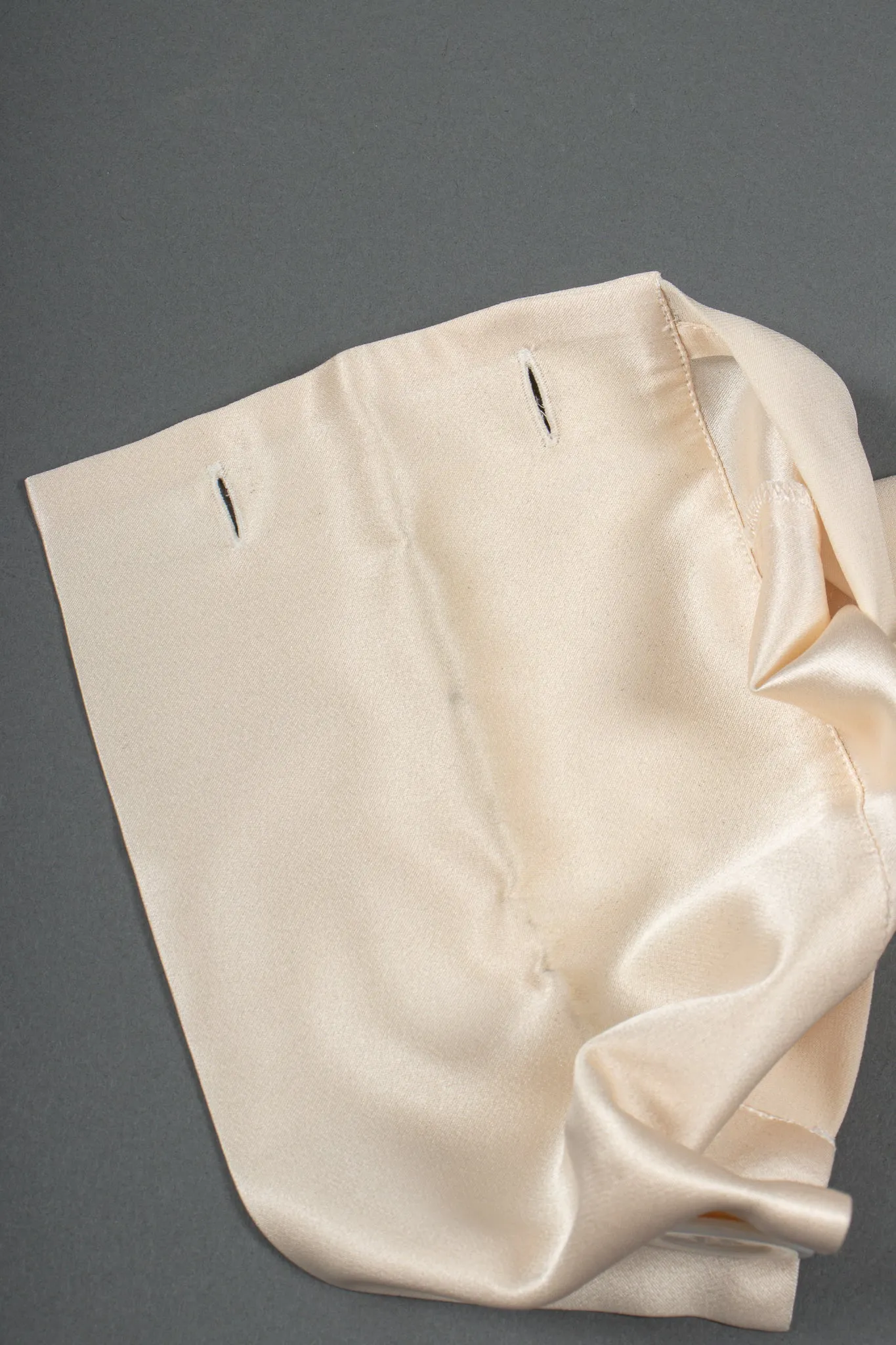 Silk Panel Tuck Bow Blouse