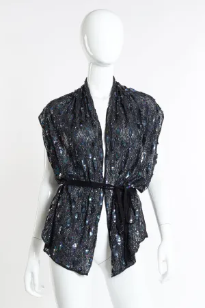 Silk Sequin Top