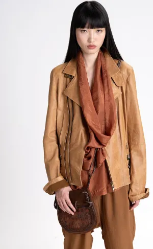 Silk Sleeveless Cowl Top