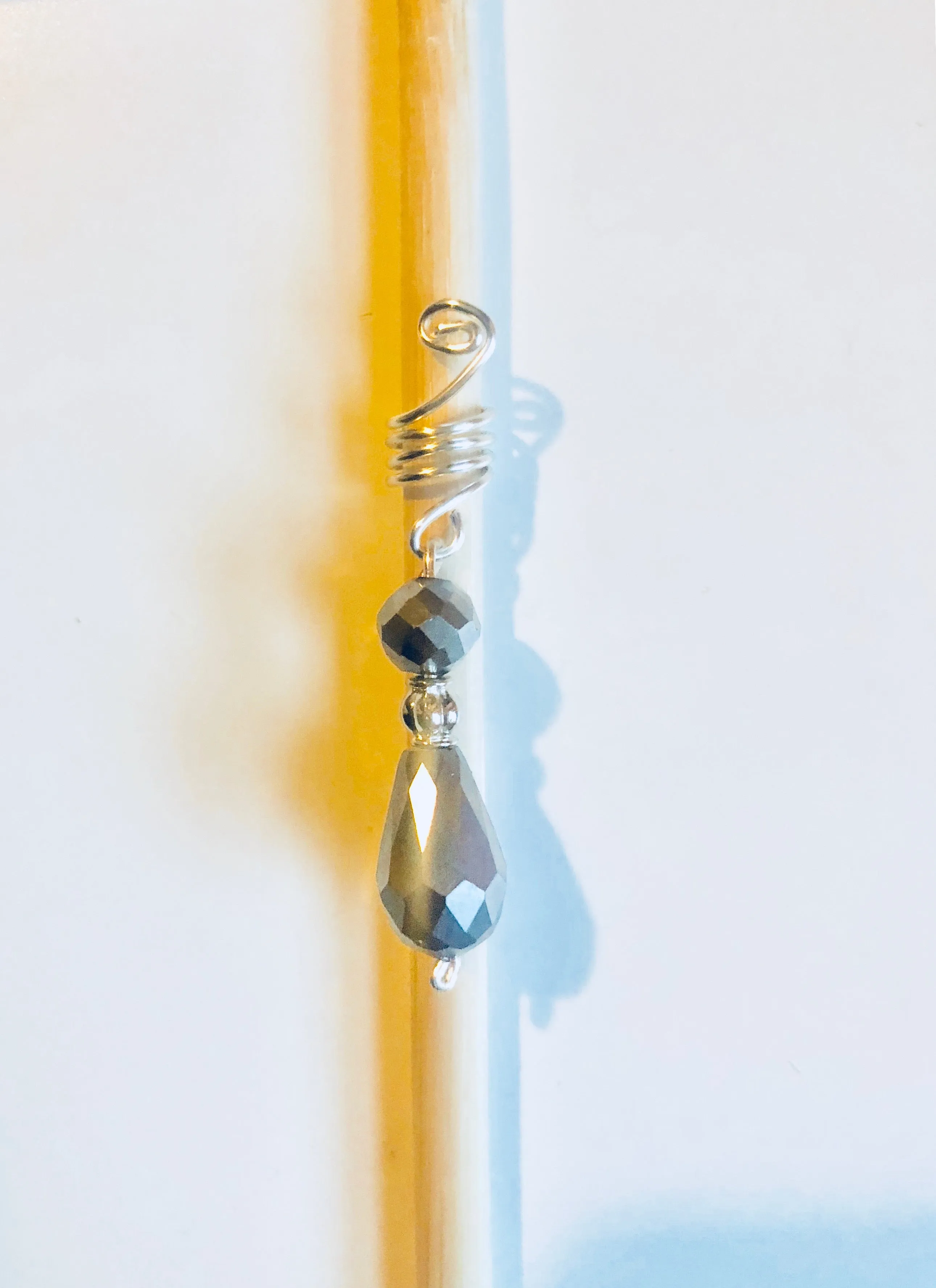 Silver on Silver Loc Jewelry Set | Silver Loc Beads