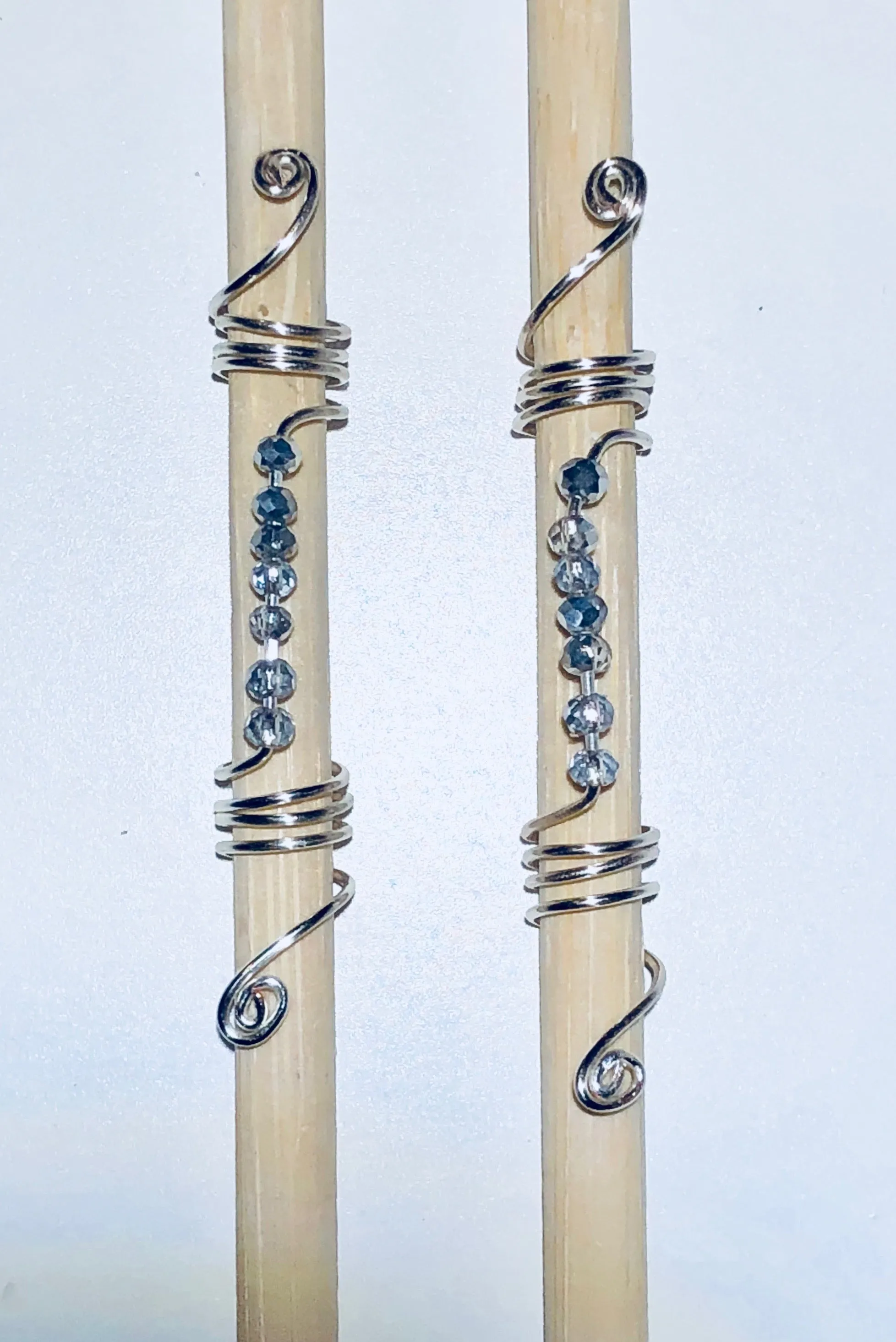 Silver on Silver Loc Jewelry Set | Silver Loc Beads