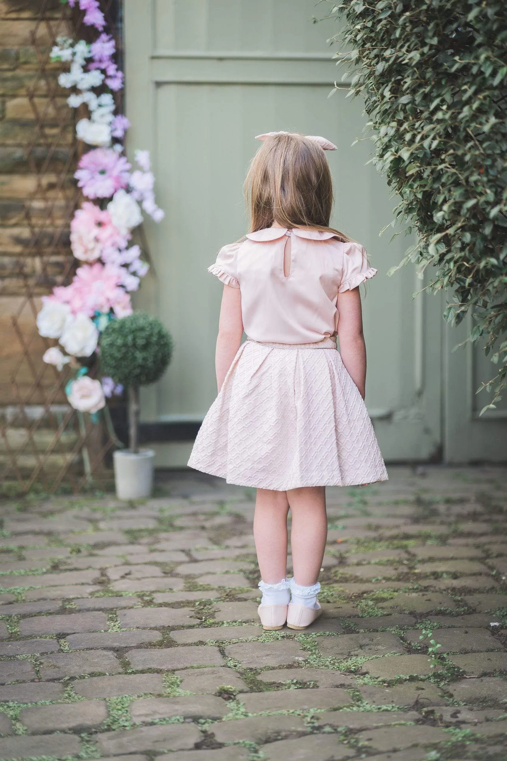 Sophie: Blush brocade skirt