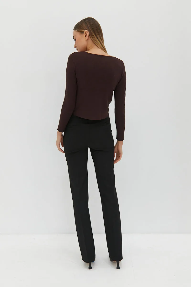 Sophie Cardigan - Cocoa Brown