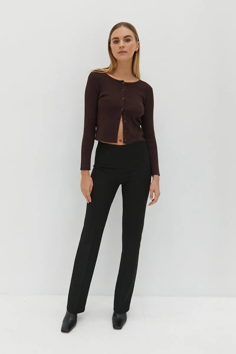 Sophie Cardigan - Cocoa Brown