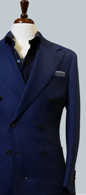 Space Blue Flannel Suit