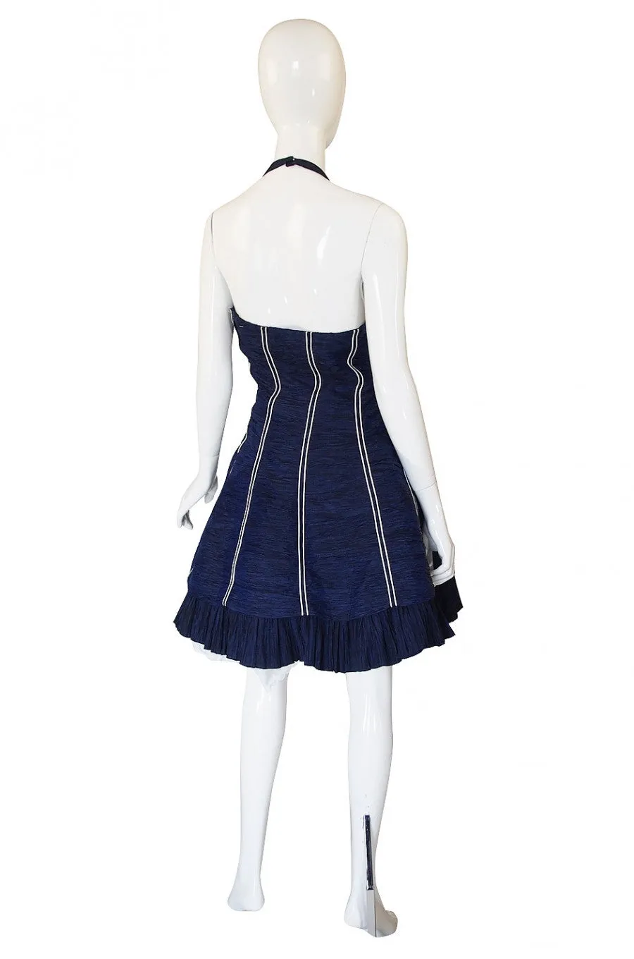 Spring 1995 Jacques Fath Pleat Backless Dress