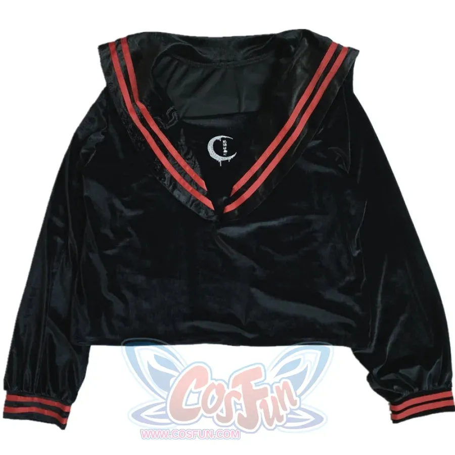 Spring Autumn Street Velvet JK Sailor Suit