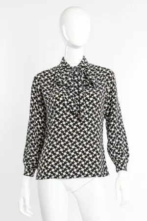 Star Print Blouse