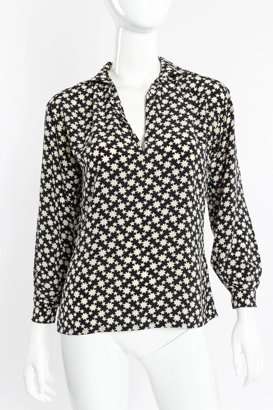 Star Print Blouse
