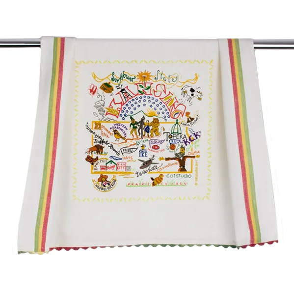 State of Kansas Dish Towel