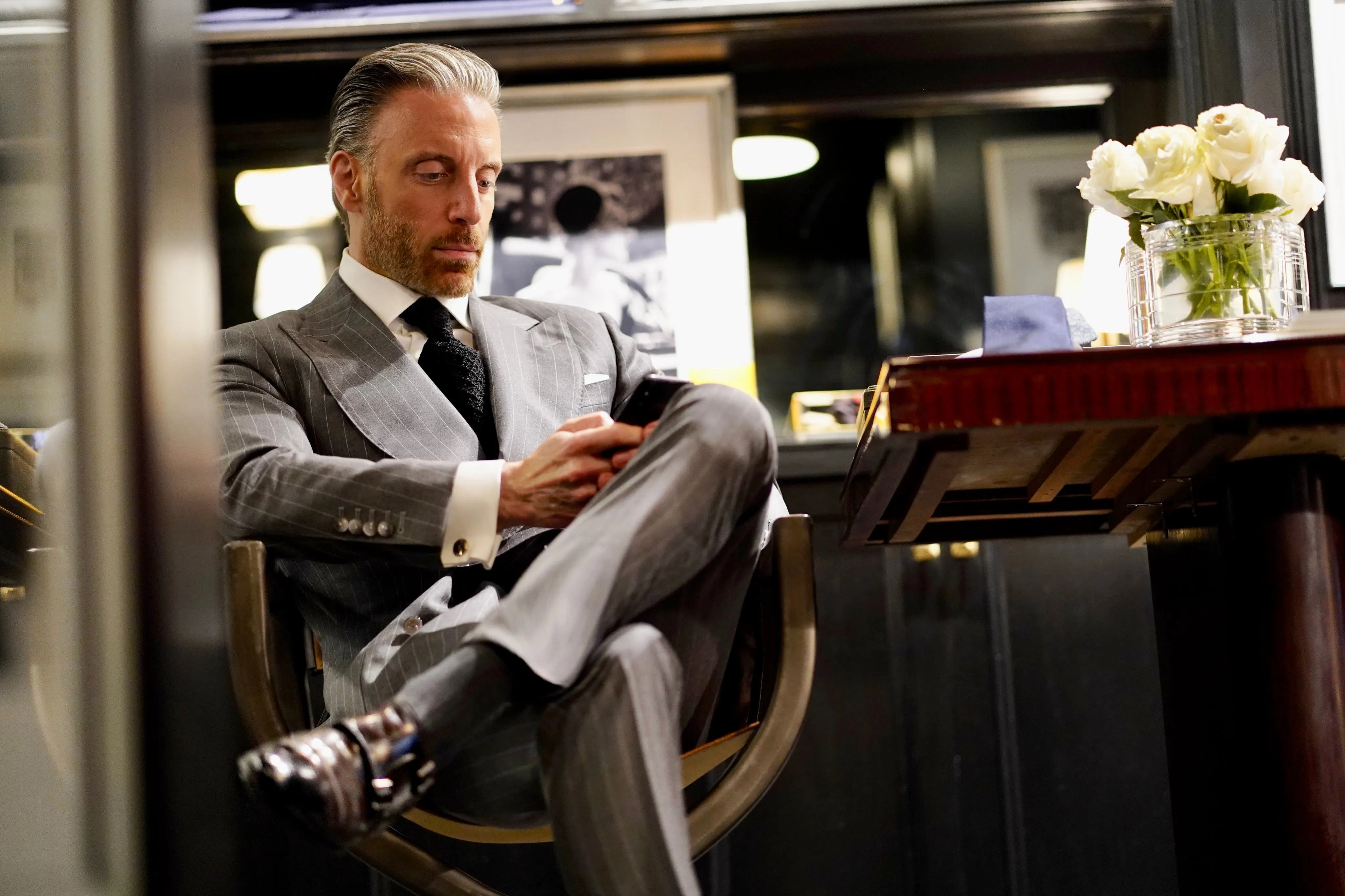 Steel Grey Pinstripe Suit