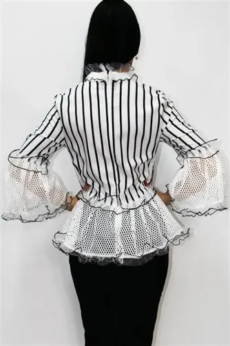 Stripe Peplum Top