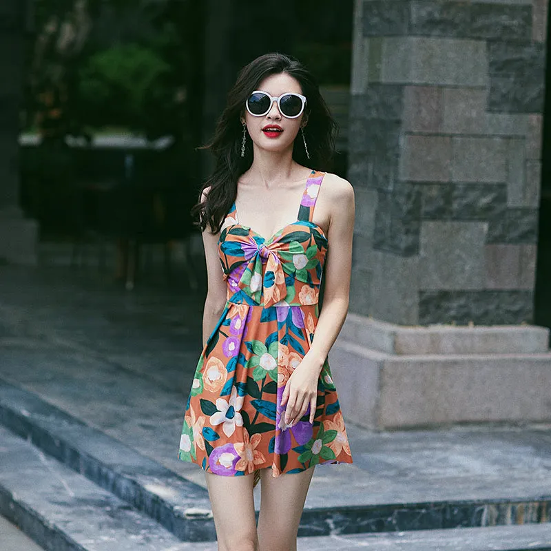 Swimsuit Women One Piece Print Push Up Swim Suit Bathing Suit