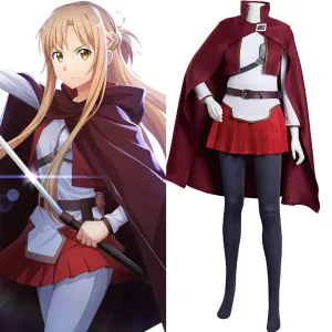 Sword Art Online the Movie: Progressive  Aria of a Starless Night - Asuna Yuuki  Outfits Cosplay Costume Halloween Carnival Suit