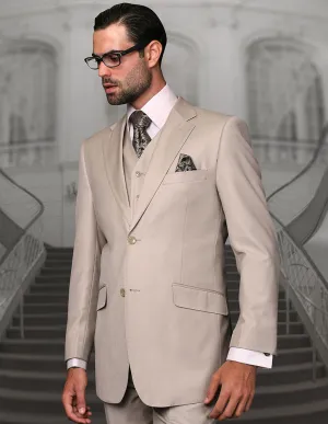TAZZA TAN BIG & TALL REGULAR FIT 3 PC SUIT