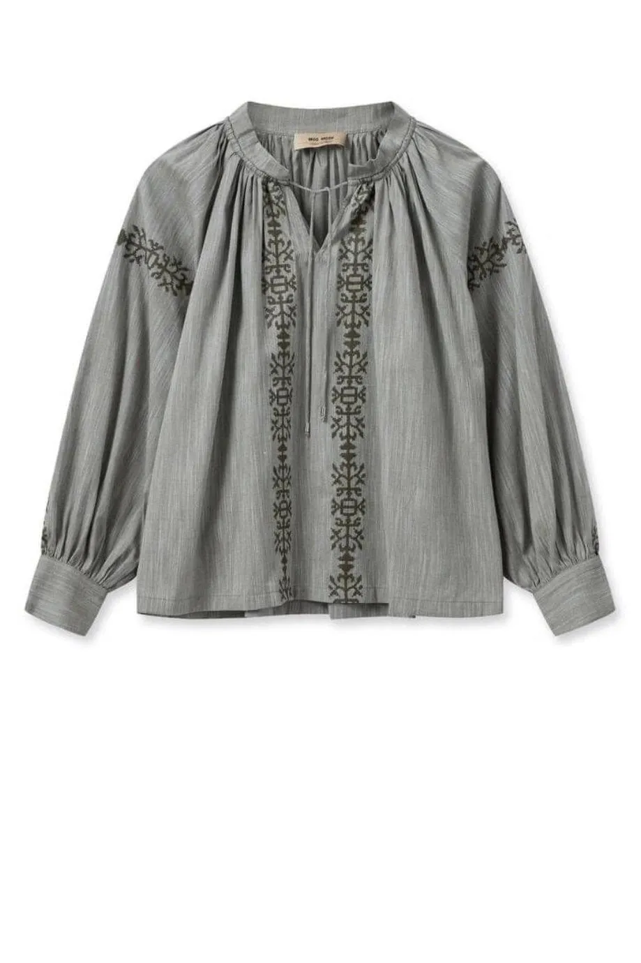 Tessa Embroidery Shirt Burnt Olive