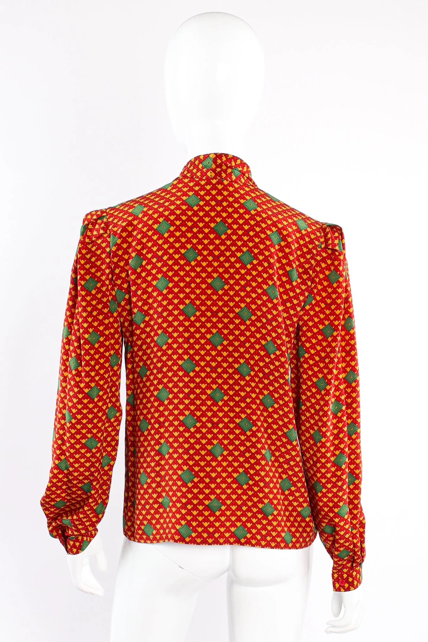 Tessellation Print Blouse & Skirt Set