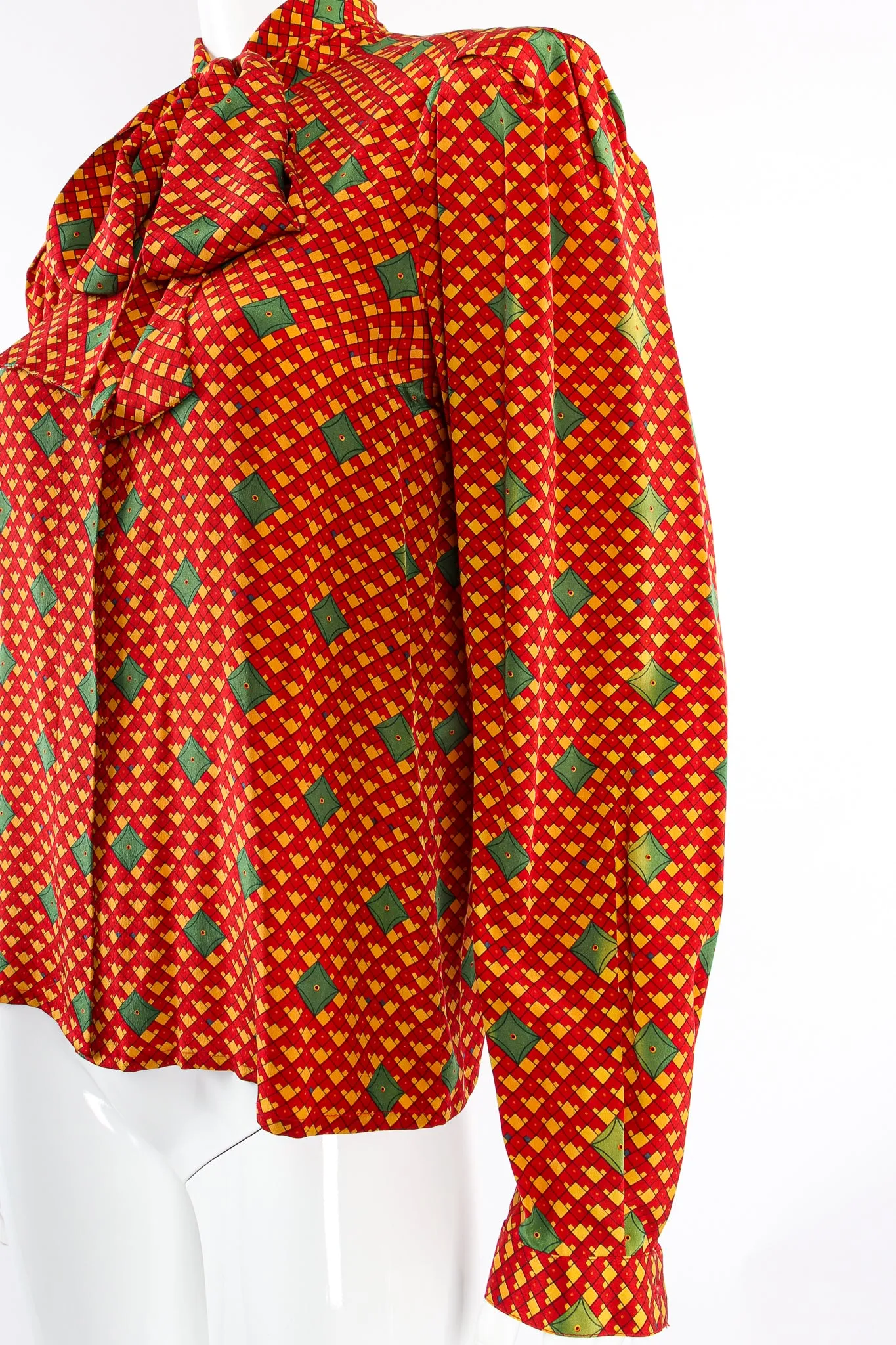 Tessellation Print Blouse & Skirt Set