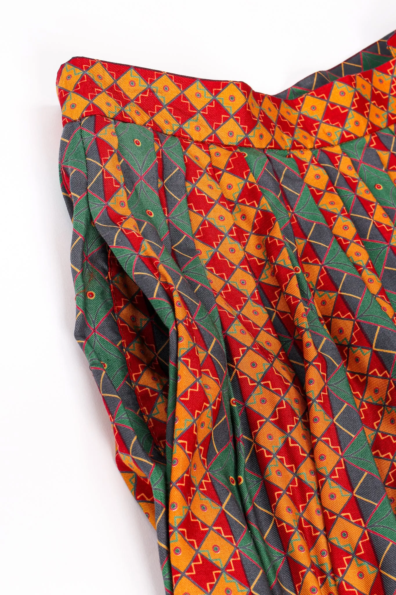 Tessellation Print Blouse & Skirt Set